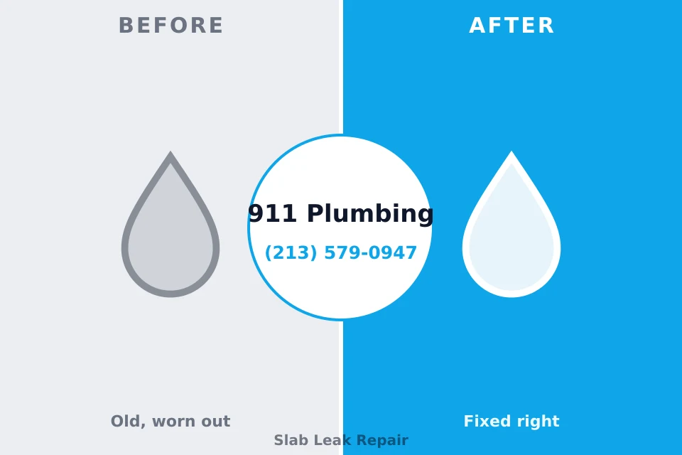 Before and after: plumbing repair Adrian, MO